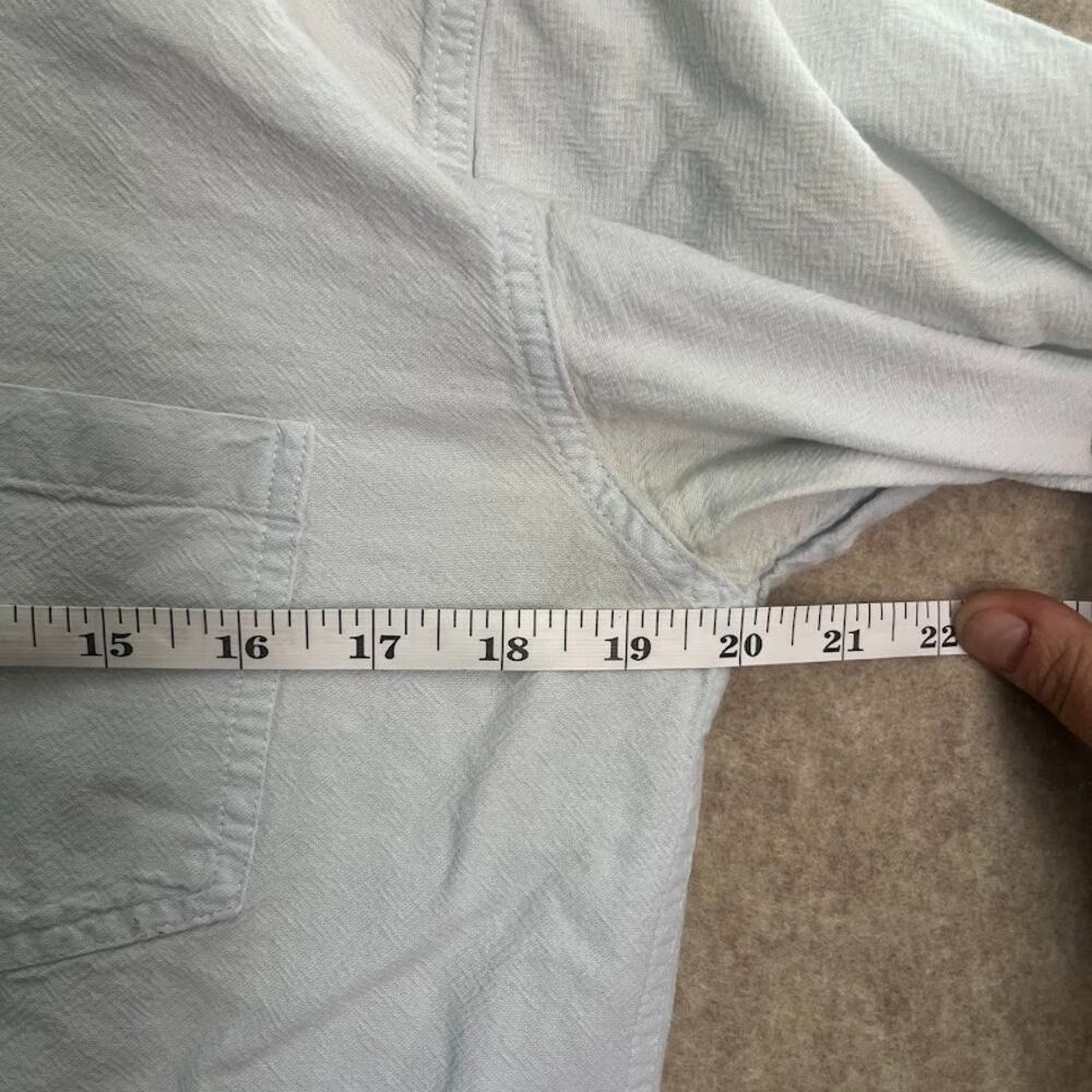 Haggar Light Blue Cotton Button Up Shirt Size Small - Picture 3 of 8